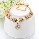 Pulseira de Luxo Cristal Coração