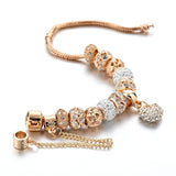Pulseira de Luxo Cristal Coração