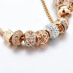 Pulseira de Luxo Cristal Coração